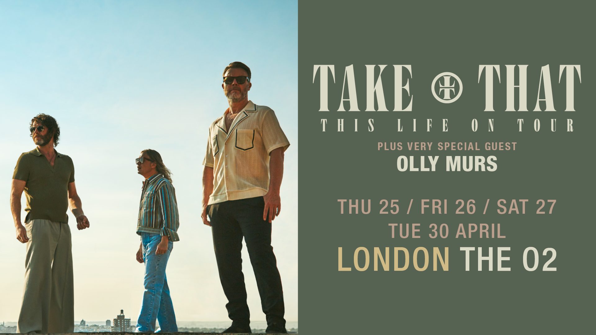 TAKE THAT ARE BACK WITH FOUR HEADLINE SHOWS AT THE O2 IN 2024 - press release download